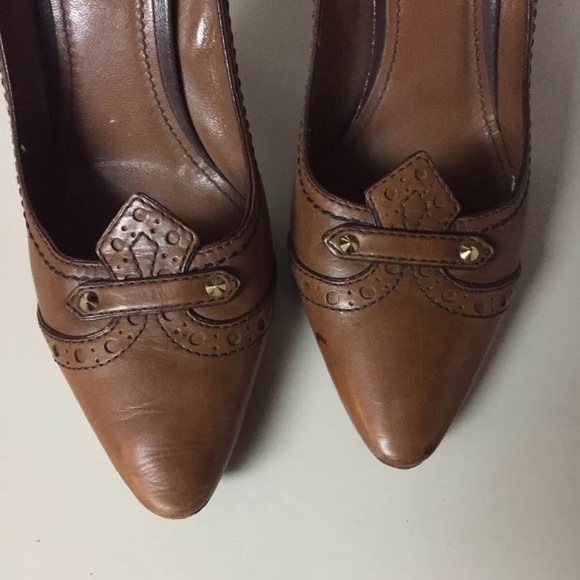 LOUIS VUITTON LV Spectator Stud Pump Cognac SIZ 37 - Picture 2 of 8